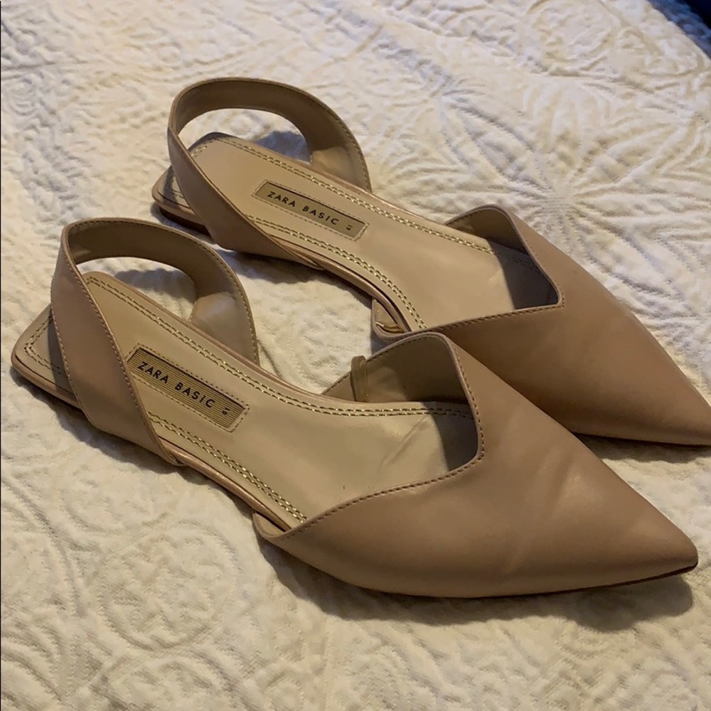Zara Basic Collection Slingback Slides Sz 41